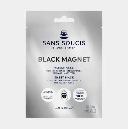 SANS SOUCIS BLACK MAGNET VLIESMASKER 1 ШТ - Маска для лица